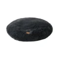 Charlie's Shaggy Faux Fur Round Padded Lounge Mat Charcoal (Small, Medium, Large)