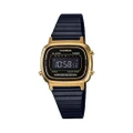 Casio LA670WEGB-1B Vintage Alarm Digital Women's Watch Black Gold