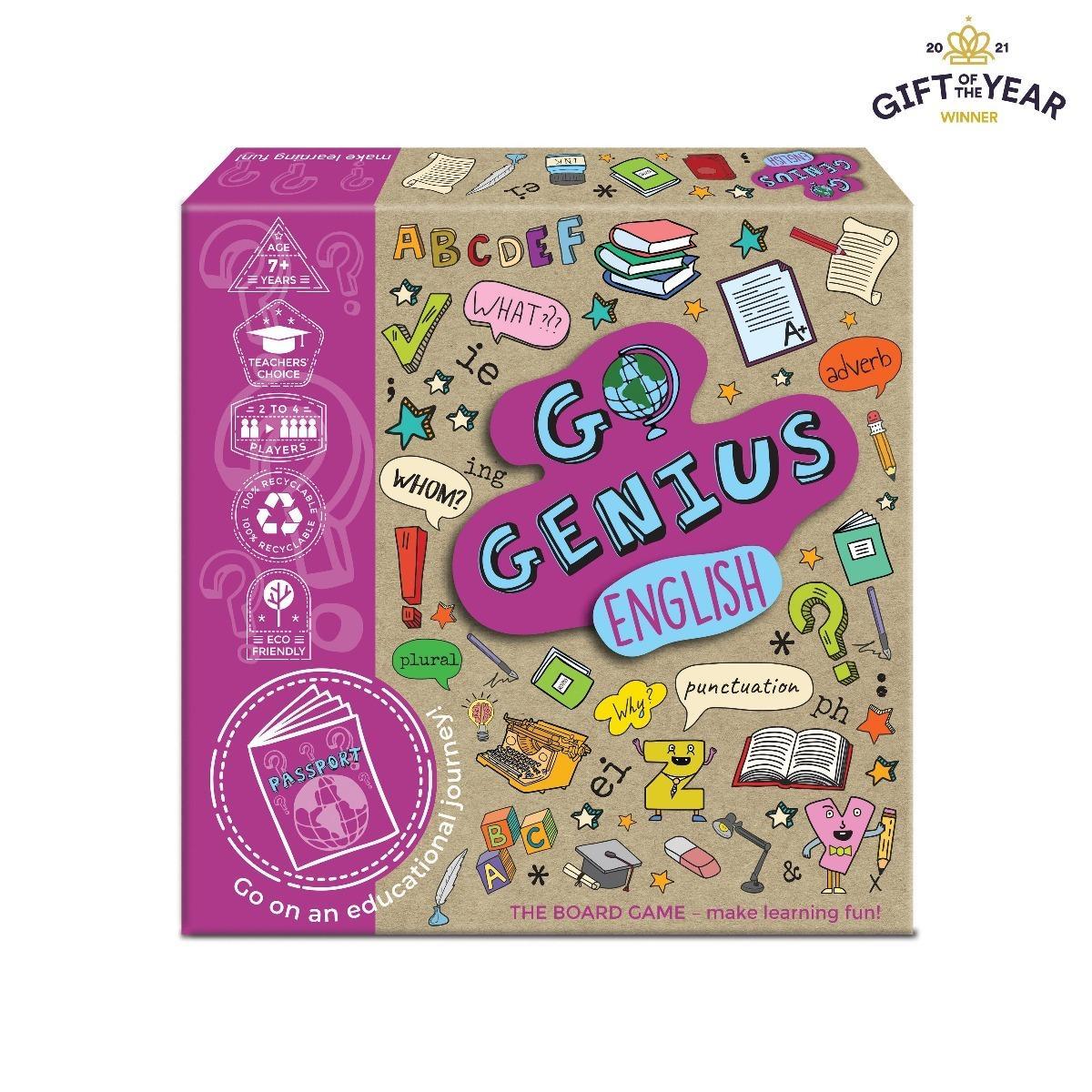 Go Genius English - The Educational Board Game - GOFY Winner! - Make Learning Fu