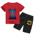 GoodGoods Poppy Playtime Set Kids Boys Girls Short Sleeve T Shirt Top Shorts Set Casual Summer Outfit(Red,8-9 Years)
