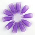 10PCS Plastic Nail Soak Off UV Gel Art Polish Remover Wrap Clip Cap