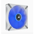 CORSAIR ML ELITE Series, ML140 LED ELITE WHITE, 140mm Magnetic Levitation Blue LED Fan with AirGuide, Single Pack
