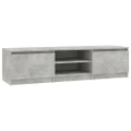 TV Cabinet Concrete Grey 140x40x35.5 cm Engineered Wood vidaXL