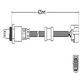 Pre-Cat oxygen sensor for Honda CRV K24Z1 4-Cyl 2.4 44415