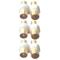 6pc Coax Female to Coax Female Socket/PAL Male to Male TV Antenna Cable Adapter