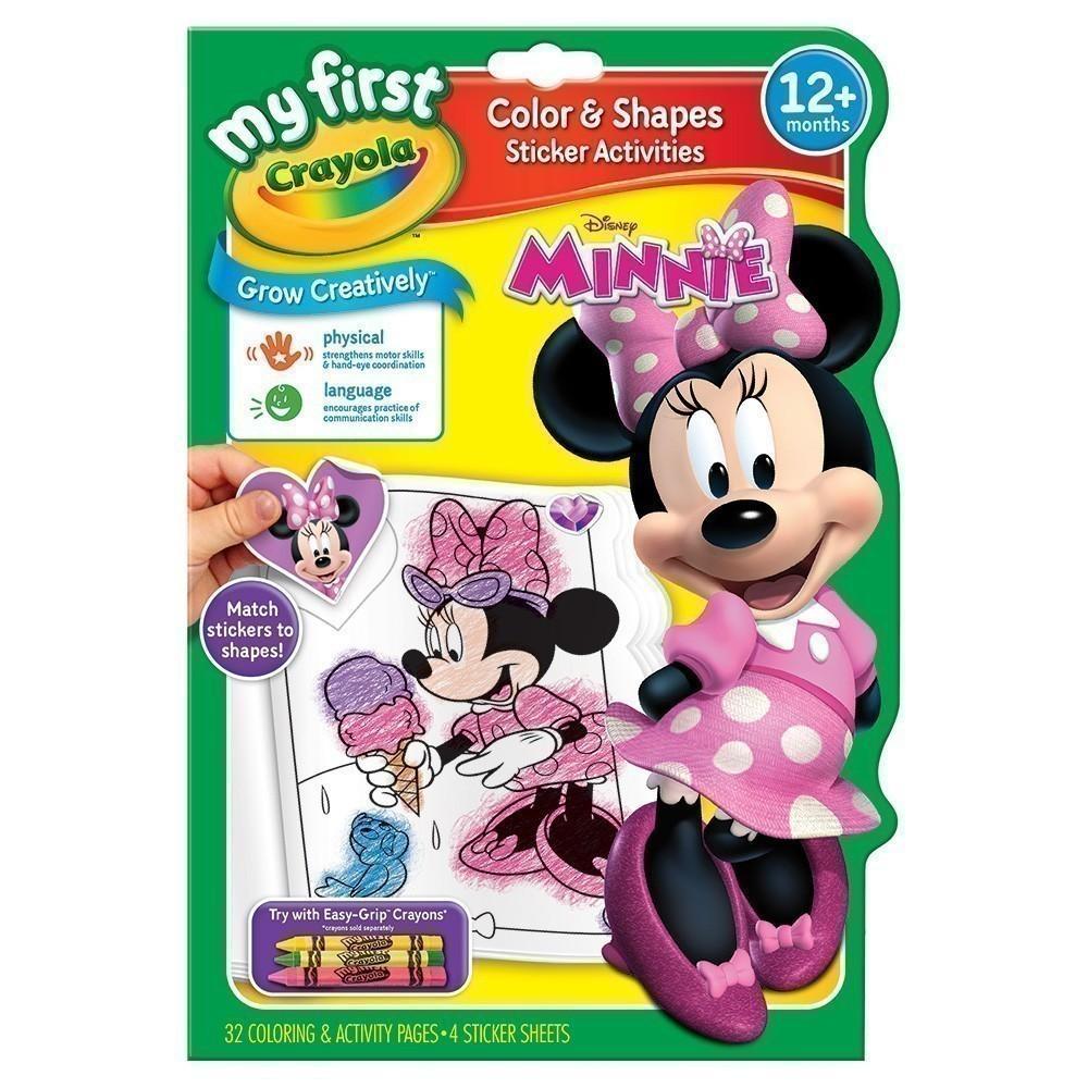 Crayola - My First - Colour & Shapes Sticker Activities Book - Minnie Mouse