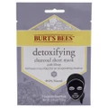 Detoxifying Charcoal Sheet Mask by Burts Bees for Unisex - 0.33 oz Mask