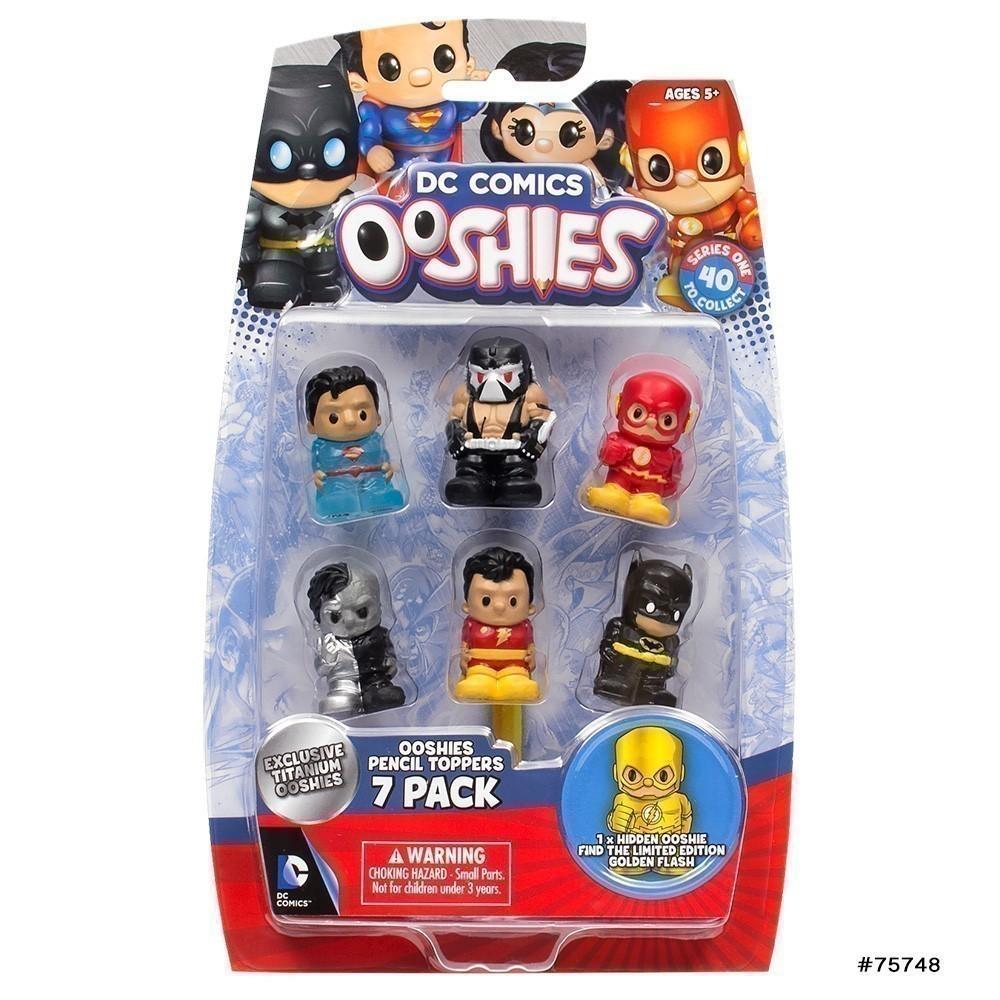 Ooshies Pencil Toppers - DC Comics 7 Pack