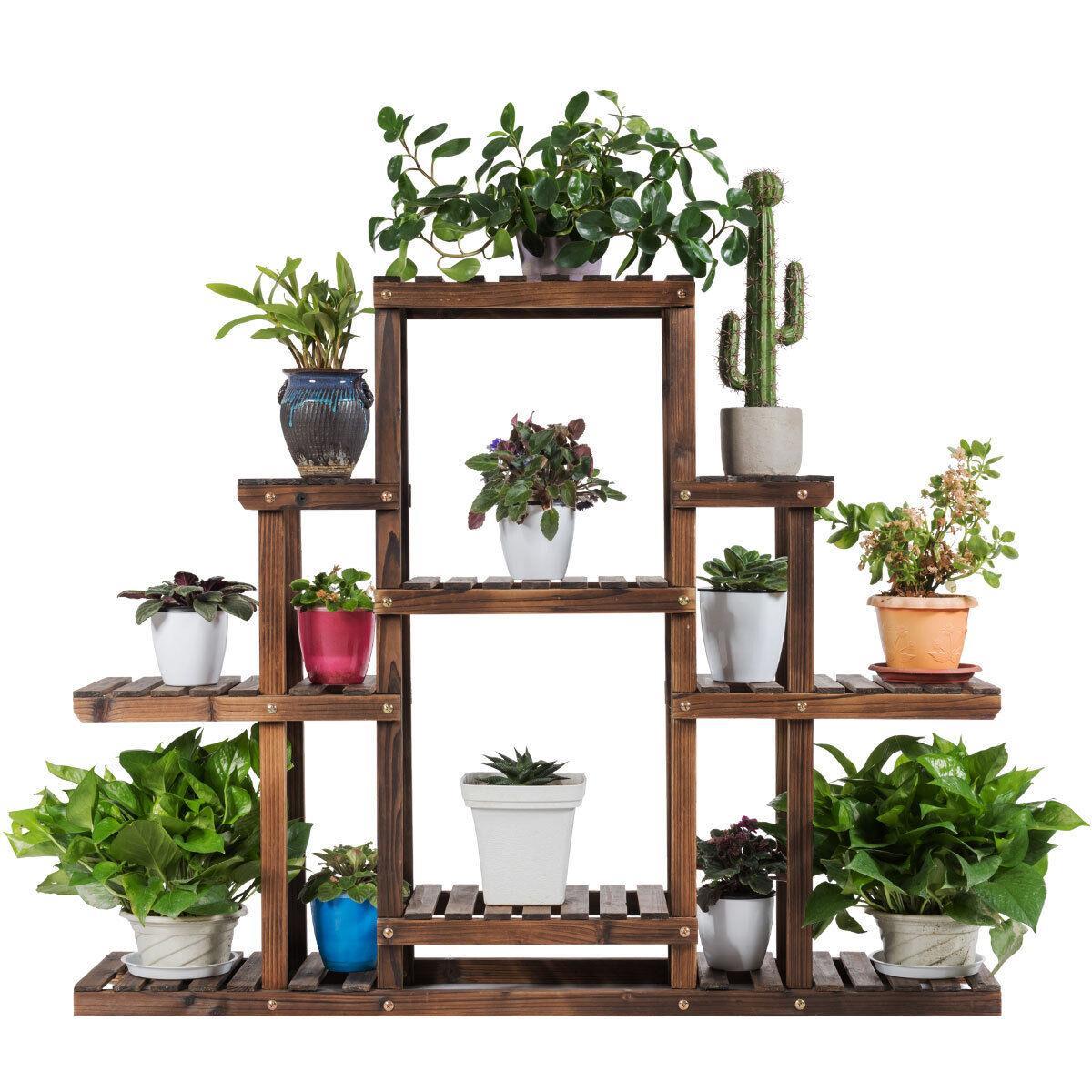 Giantex 6-Tier Outdoor Plant Stand Flower Pots Display Rack Planter Shelf