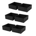 6PCS Foldable Storage Cube Box Home Closet Wardrobe Organiser Shelf Container