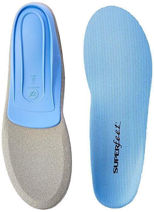 SUPERFEET Insoles Inserts Orthotics Arch Support Cushion BLUE Support - A