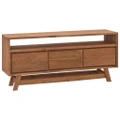 TV Cabinet 110x30x50 cm Solid Teak Wood vidaXL
