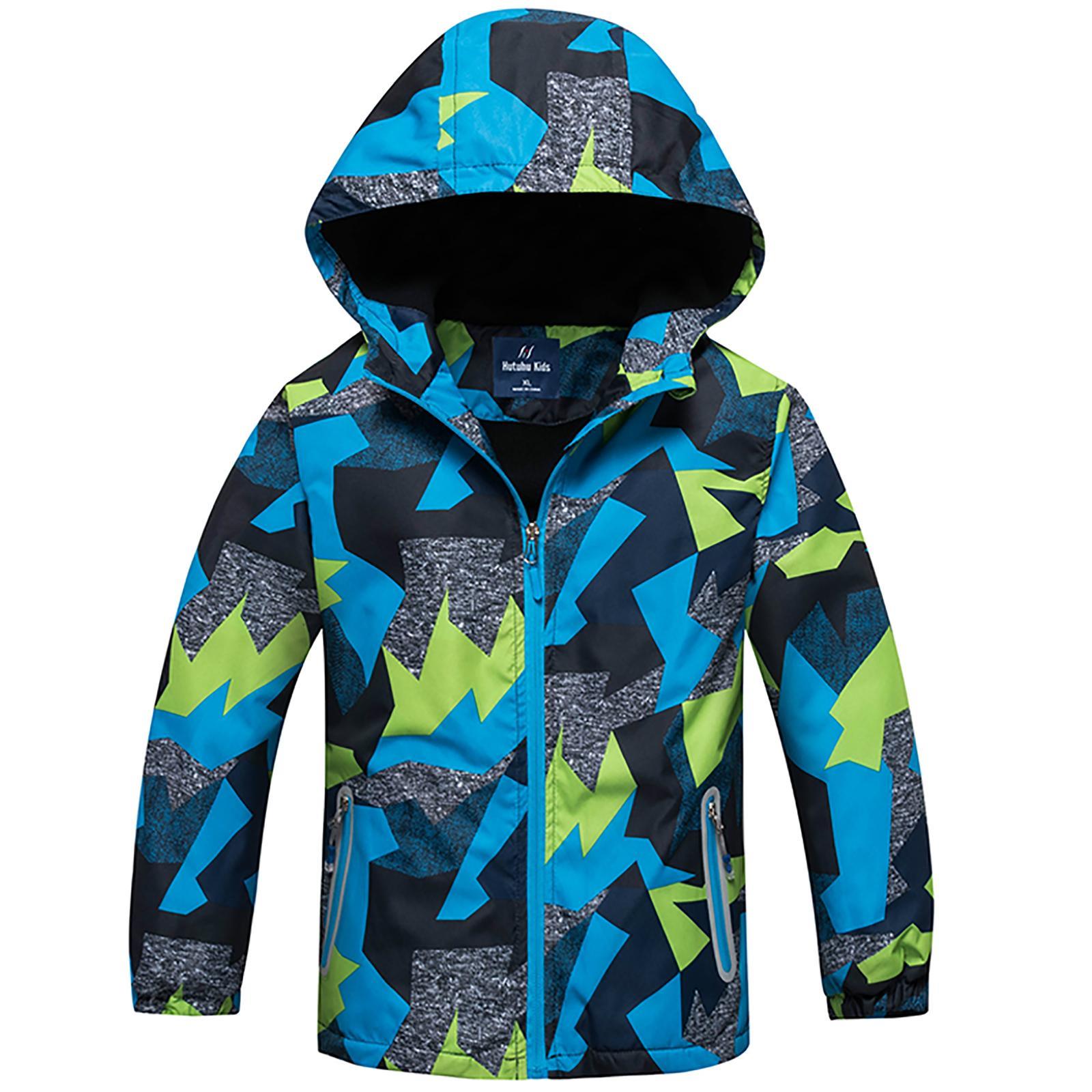GoodGoods Kids Boys Fleece Winter Jacket Ski Snow Coat Casual Hoodie Windbreaker Outwear(10-12Years)