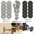 Mini Diamond Cutting Discs HSS Wheel Blades Set Drill Bit Dremel Rotary+Tool