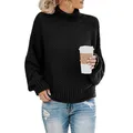 Women's Turtleneck Sweater - Black