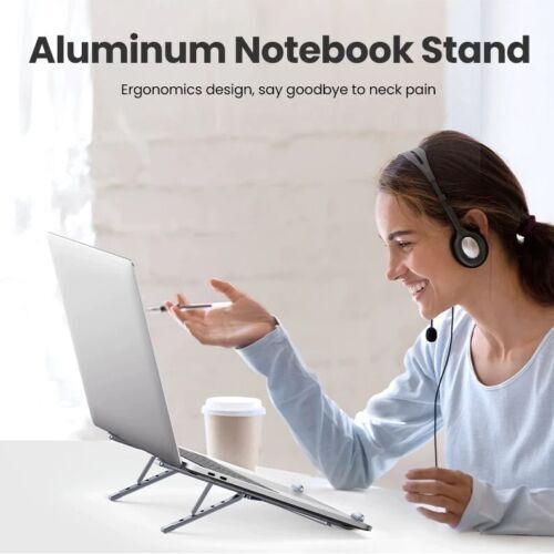 Ergonomic Adjustable Aluminum Laptop Tablet Stand Cooling Compact Foldable