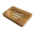 Natural Bamboo Wood Soap Dish Storage Soap Holder Bath Shower Plate