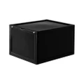 Front Display Shoe Box Organiser (Black) - 36x28x22cm