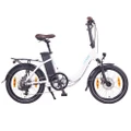 NCM Paris Folding E-Bike, 250W-350W, 36V 15Ah 540Wh Battery [White 20"]