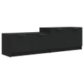TV Cabinet Black 158.5x36x45 cm Engineered Wood vidaXL