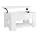Coffee Table High Gloss White 79x49x41 cm Engineered Wood vidaXL