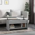 Coffee Table Grey Sonoma 102x50x52.5 cm Engineered Wood vidaXL