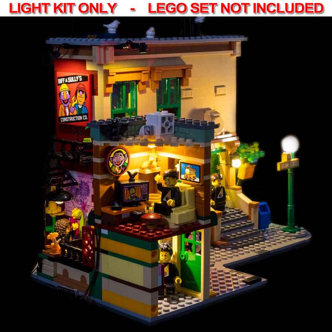 Light My Bricks - LIGHT KIT for LEGO 123 Sesame Street 21324