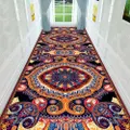 Corridor Carpet Long Hallway Runner Rug Decorative Floor Mats 100 x 80cm Red