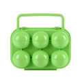 Plastic Egg Box With Handle Egg Tray 6 Eggs Folding Portable Storage Holder