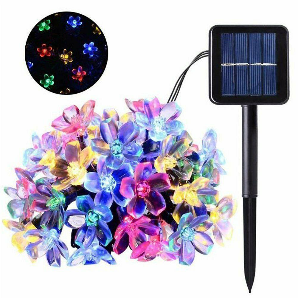 7M 50 LED Solar Powered String Fairy Lights Outdoor Garden Wedding Party