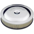 ACDelco Air Filter Assembly 14 in. Diameter Round Steel Chrome Chevrolet Logo 3 in. Filter Height Each