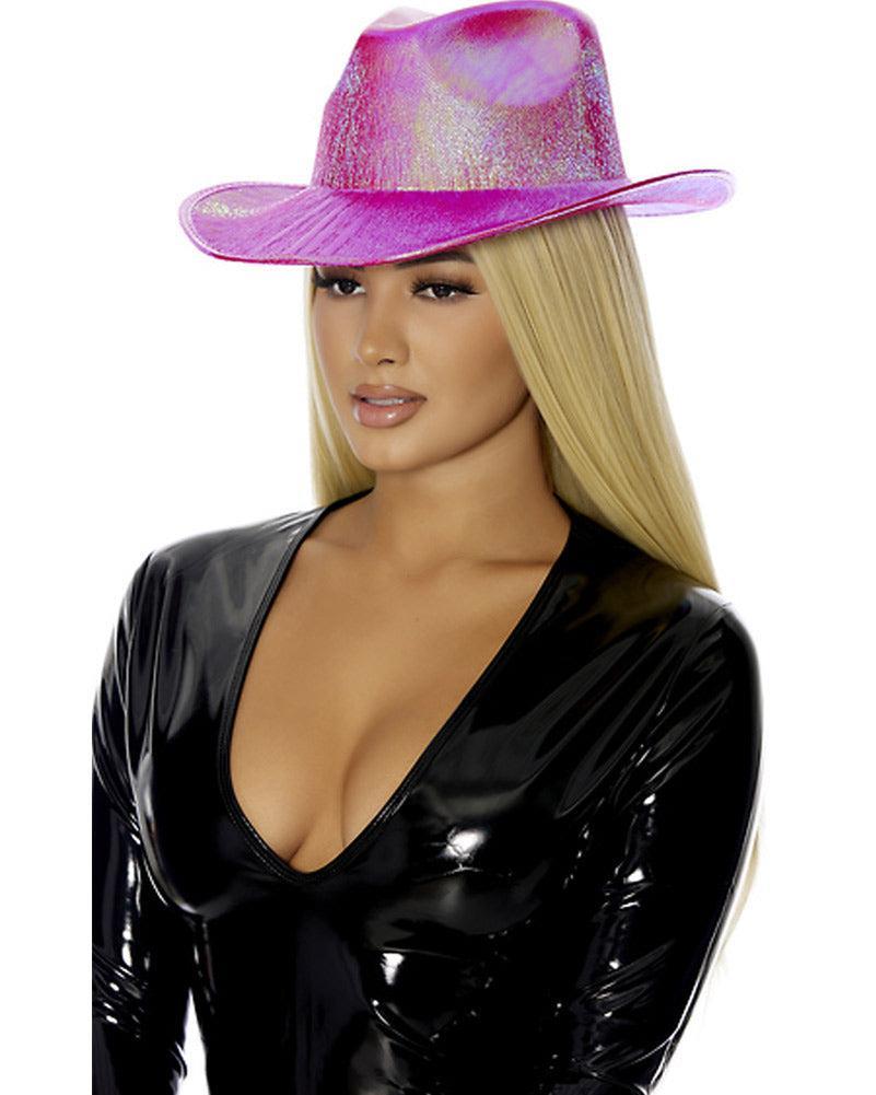 Fuchsia Pink Metallic Cowboy Hat