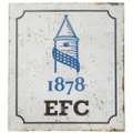 Everton FC Official Retro Football Crest Bedroom Sign (White/Blue) (One Size)