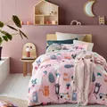 Happy Kids Miaow Glow in the Dark Quilt Cover Set