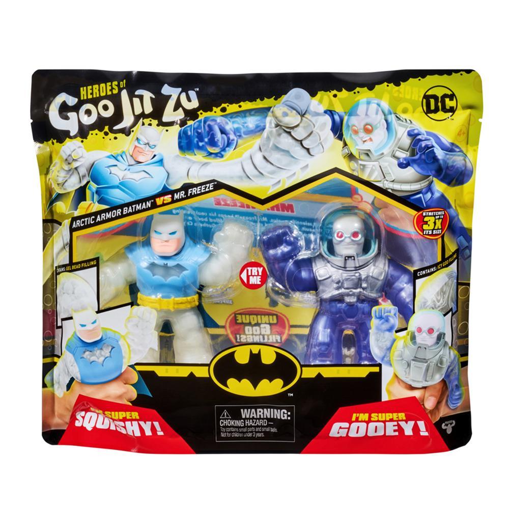 2pc Heroes Of Goo Jit Zu DC Arctic Armor Batman/Mr Freeze Kids Versus Toy 4y+