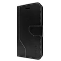 Urban Everyday Flip Folio Wallet Case Cover w/ Card Slot For iPhone X/XS Black