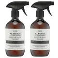 2x Ladelle All Natural Plant Grapefruit/Pomegranate 500ml Mirror/Glass Cleaner