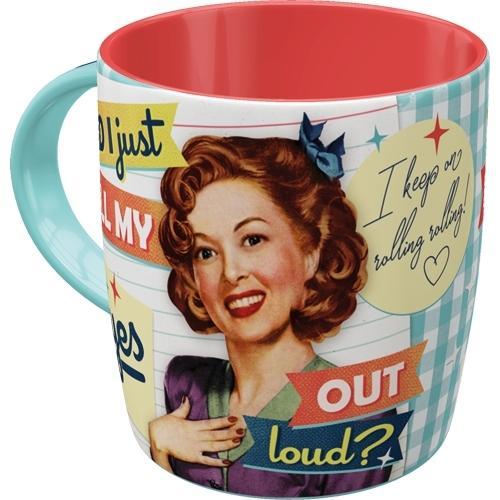 Nostalgic Art Did I Just Roll My Eyes Out Loud? 330ml Ceramic Mug Tea/Coffee Cup