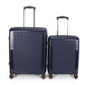 SWISS Luggage Suitcase Lightweight with TSA locker 8 wheels 360 degree rolling HardCase SN8837AB 20" 24" 2 Pieces Set Suitcase Blue