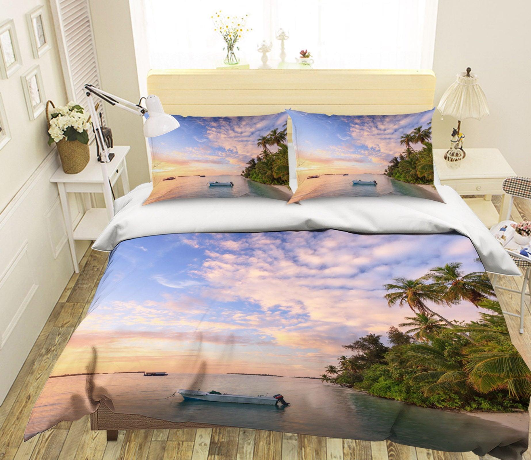 3D Seaside Woods 1828 Matteo Colombo Quilt Cover Set Bedding Set Pillowcases 3D Bed Pillowcases Quilt Duvet cover