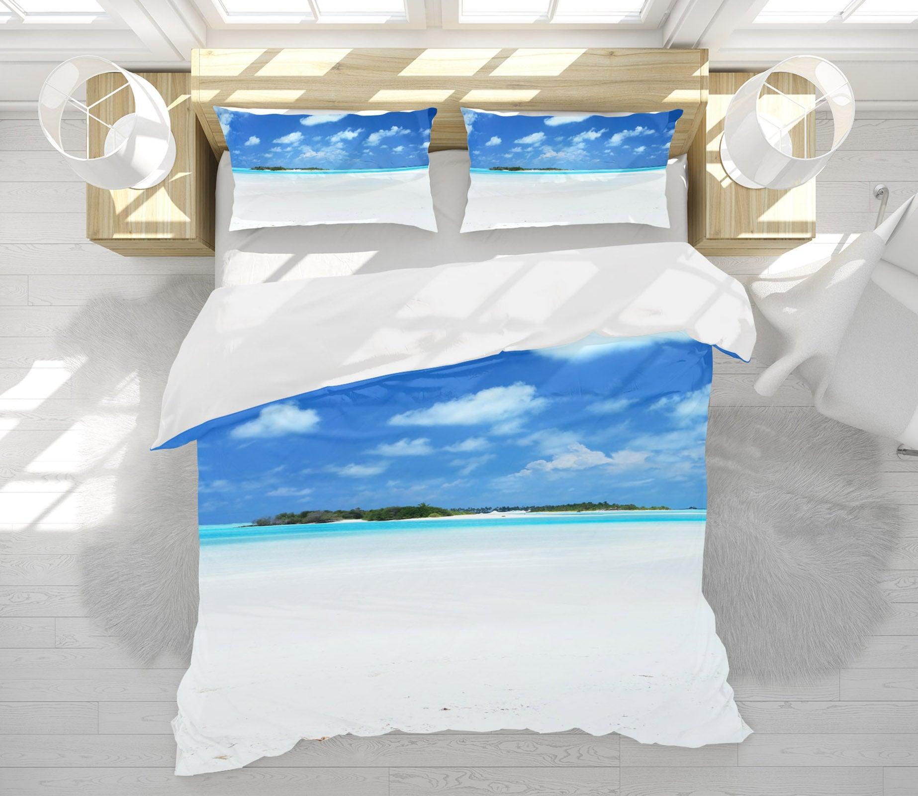 3D Sky Beach 1827 Matteo Colombo Quilt Cover Set Bedding Set Pillowcases 3D Bed Pillowcases Quilt Duvet cover