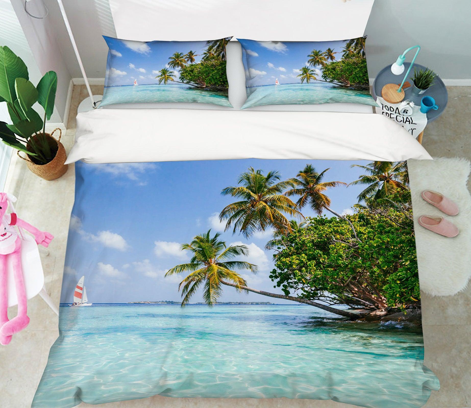 3D Sea Trees 1819 Matteo Colombo Quilt Cover Set Bedding Set Pillowcases 3D Bed Pillowcases Quilt Duvet cover