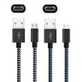 Strong Braided Micro USB Data Charger Cable Cord For Android Samsung 1M