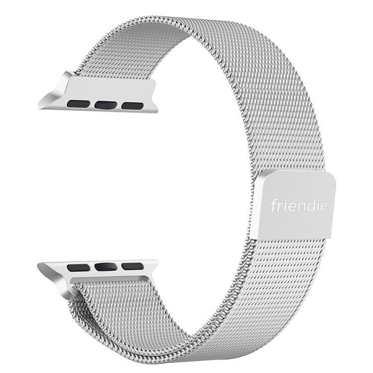 Stainless Steel Link Woven Mesh Infinite Loop Band - The Melbourne - Compatible with Apple Watch