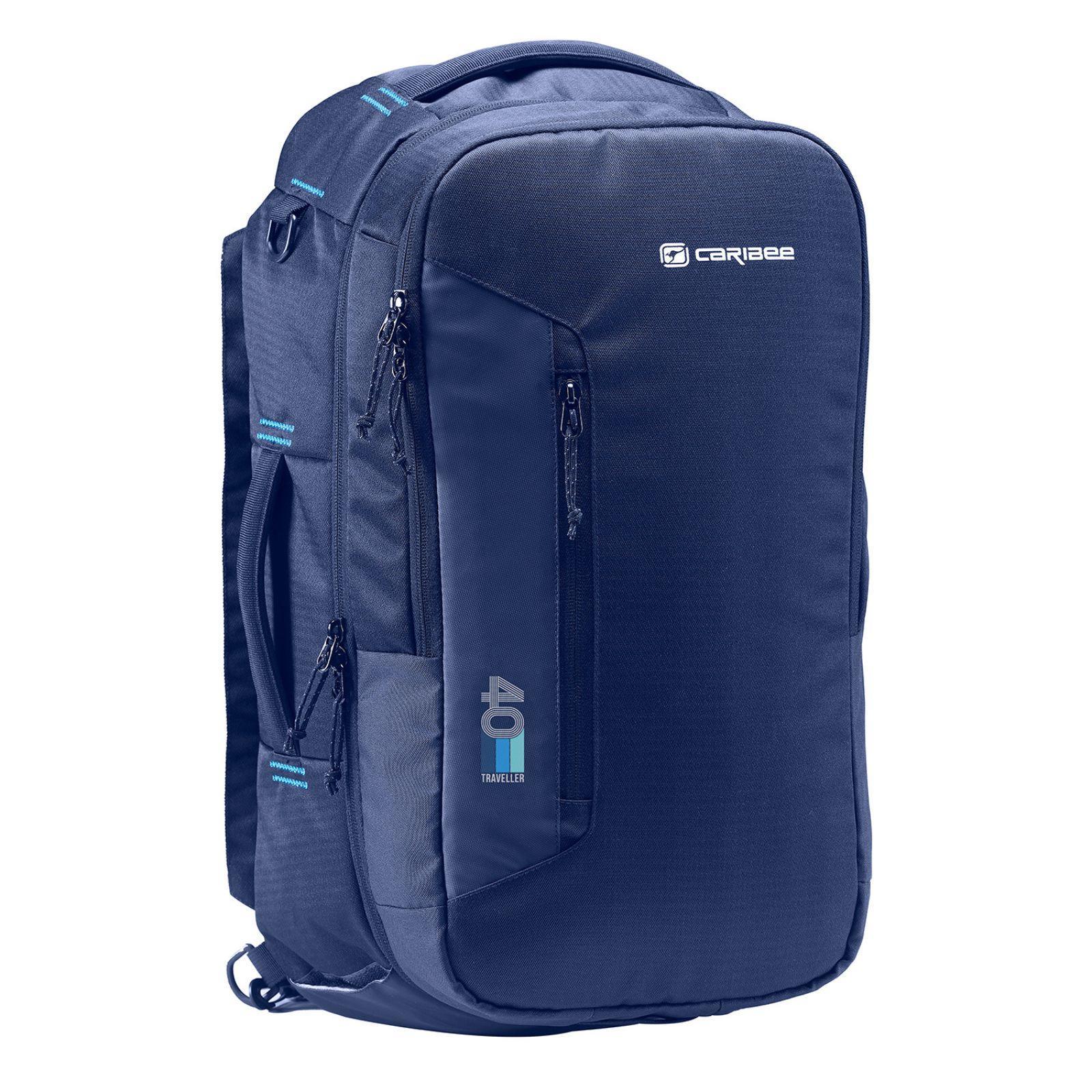 Caribee Traveller 40L Carry On Backpack Duffle Bag Navy 69061