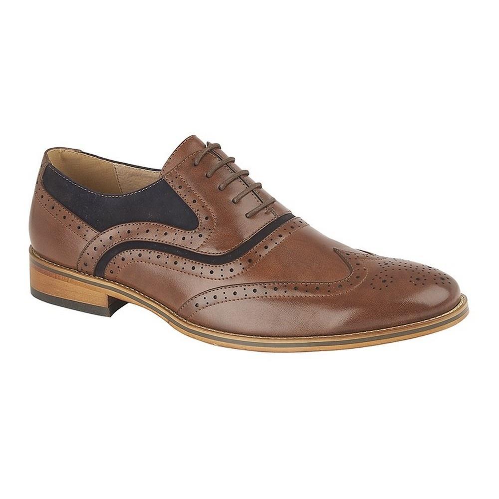 Goor Mens Brogue Oxford Shoes (Brown) (8 UK)