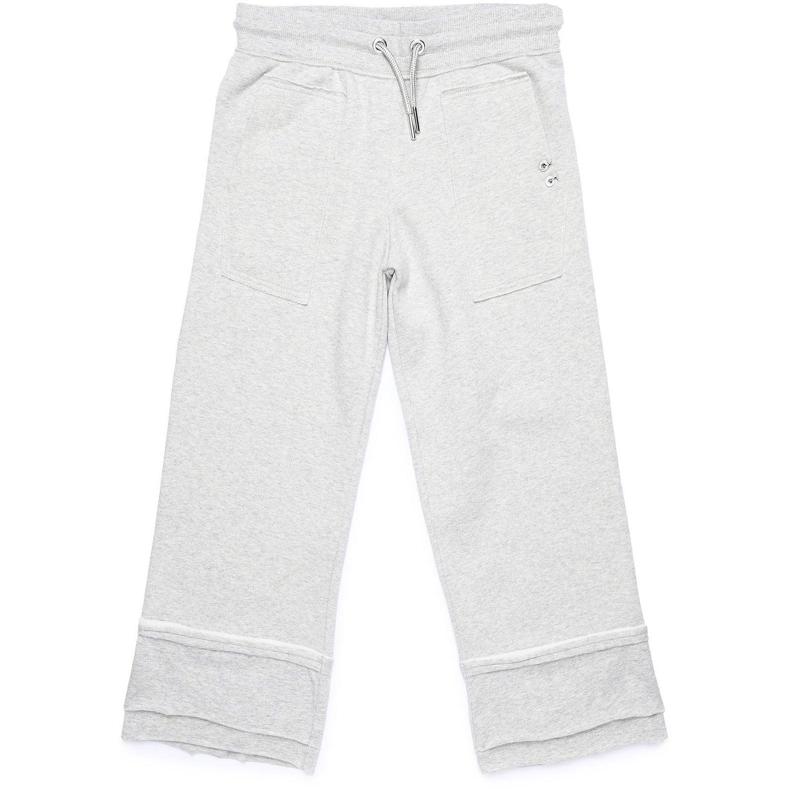 Diesel Girls Grey Joggers with Stitching Design