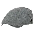 Fashion Casual Artist Painter Flat Beret Caps Men Adjustable Flat Hat (Dark Gray)