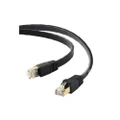 CAT8 FLAT ETHERNET CABLE SHIELDED U/FTP 40GbE BLACK