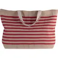 Kimood Large Juco Bag (Natural/Red) (One Size)